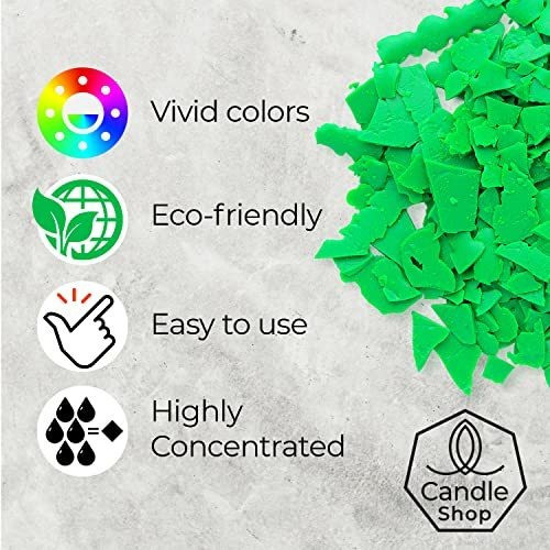 Tinte De Cera En Escamas Para Velas 57 Gr Verde 1