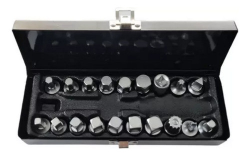 Juego Extractor Tapones Carter Caja Metalica 19pzas Eurotech 0