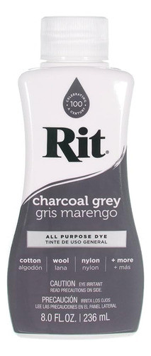 Anilina Rit Liquida Pre Disuelta 236ml Gris Marengo 0