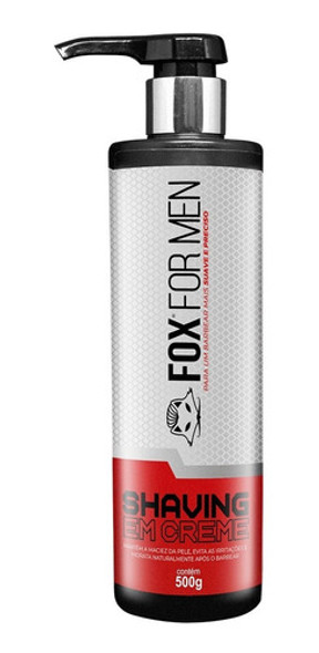 Shaving Shave Shave Gel Creme Barbear Fox For Men 2un 500g 1