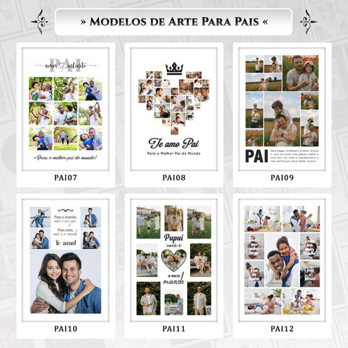 Artes Quadros Pai 22 Arquivo Editável Psd + Canva 1