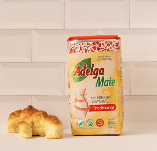 Yerba Adelga Mate C/hierbas Nat. Dulce + Tradicional 500 Grs 1