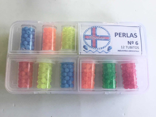 Perlas De Pesca Harbor Numero 6 Para Armar Líneas Con Caja 1