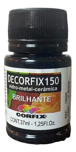 Tinta Decorfix 150 - 321 Preto Brilhante - 37ml 0
