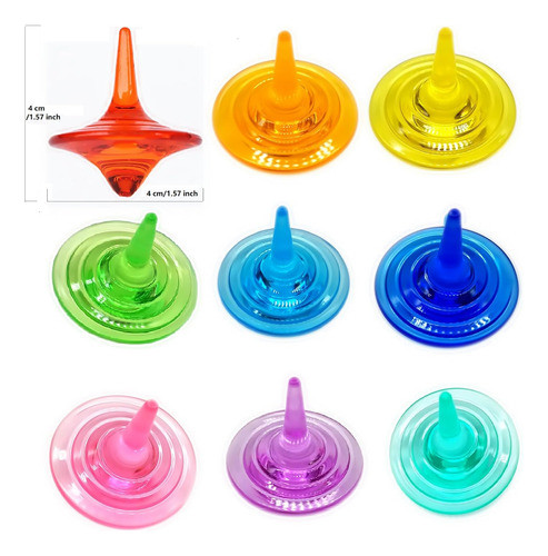 Juego De Tops De Colores Brillantes Para Niños De 72 Cm 1