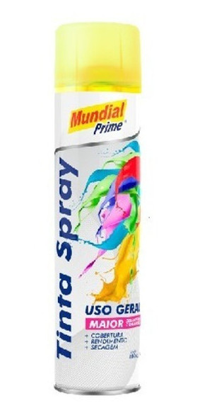 Tinta Luminosa Amarelo Fluorescente 400ml - Mundial Prime 0