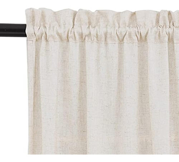 Jinchan Tier Cortinas Lino Texturizado 45 Pulgadas Cortinas 1