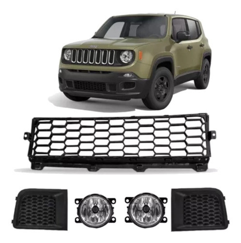 Grade Parachoque Dianteiro Jeep Renegade 2016 2017 2018 0