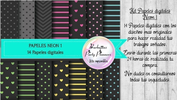 Papeles Fondos Digitales Fiesta Neon 1 1