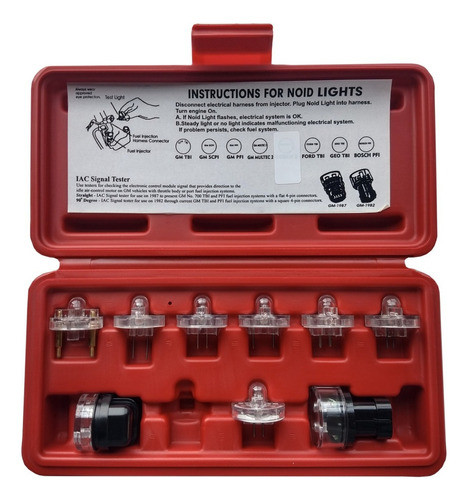 Juego Lamparas Noid Diagnostico Inyección 9pzas Eurotech 0