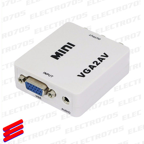 Conversor De Señal Vga A Rca Av Activo 1