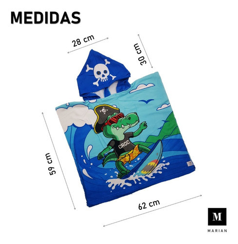 Ponchito Toalla Niño/niña 1