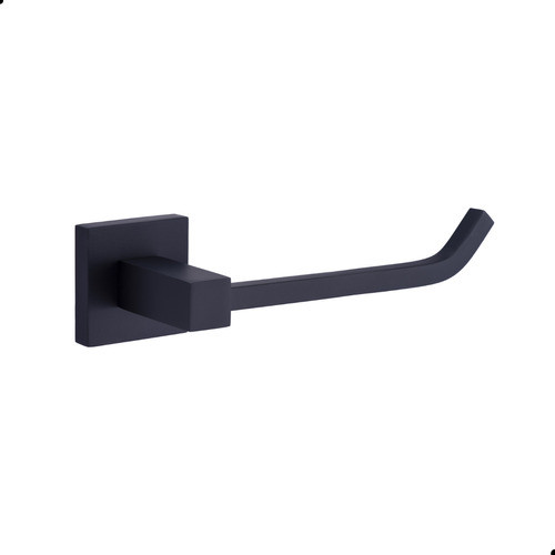 Papeleira Super Luxo Latão Quadritt Preto Black 0