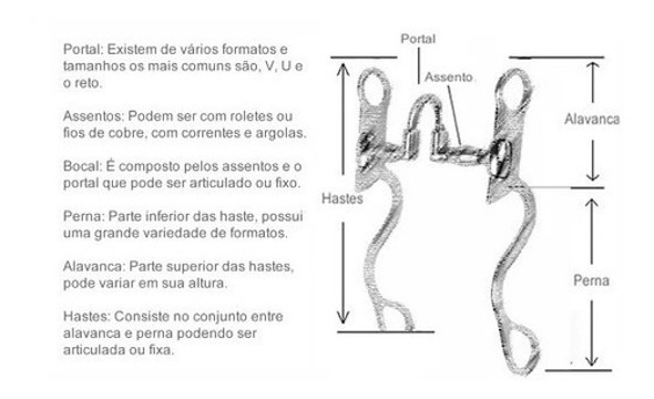 Freio Bridão Bocal De Ferro Torcido Com Banho Cobre 1