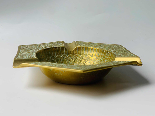 Cenicero De Bronce Macizo Vintage - Mikapao 1