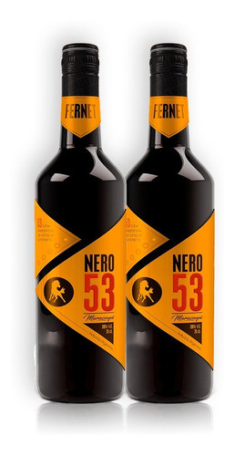 Nero 53 Maracuyá Aperitivo Fernet Destilado Kit X2u 750ml 0