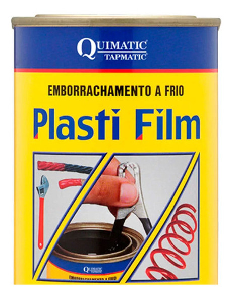 Plasti Film Preto Para Emborrachamento A Frio 500ml Tapmatic 1
