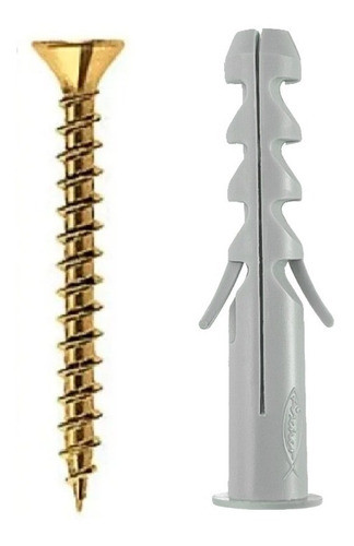 Tarugo Taco Fischer Sa 10 + Tornillos  X 1000 U Fijacion 0