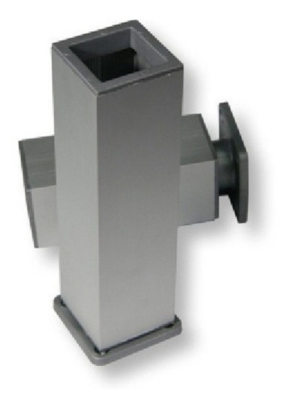 Pata Mueble Cocina Cuadrada 20cm Aluminio Anodizado 1