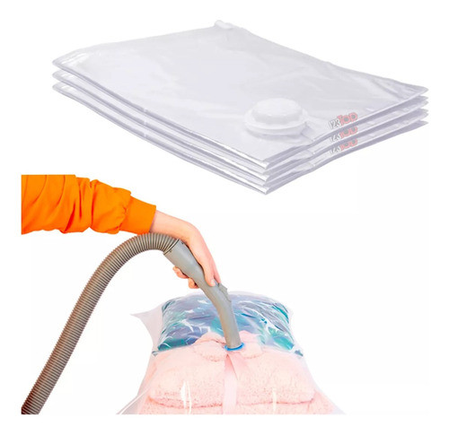 Kit 3x Saco A Vácuo 68x98cm Edredom Cobertor Guardar Embalar 1