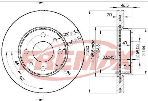 Kit Discos Y Pastillas Fiat Palio Siena (ventilados) 1