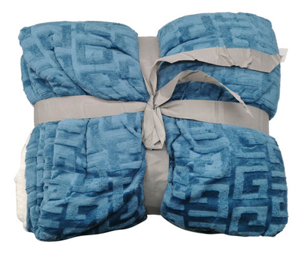 Frazada Manta Polar Con Corderito, 1 Plaza,con Diseño Varios 0