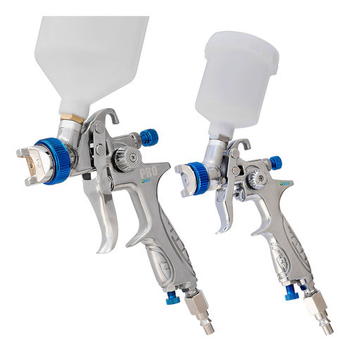 Combo Pistola De Pintura Hvlp 1,3 E 0,8 Ldr Pro 530 535 Kp2 0