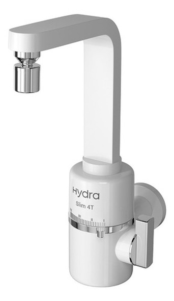Torneira Elétrica Slim 4t De Parede Branca Hydra Fria/quente 0