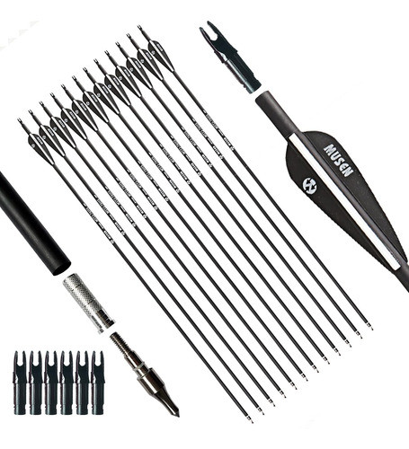 Los E.e.u.u. 30'' 7,6 Mm De Carbono Puro Eje Flecha Deflecti 0