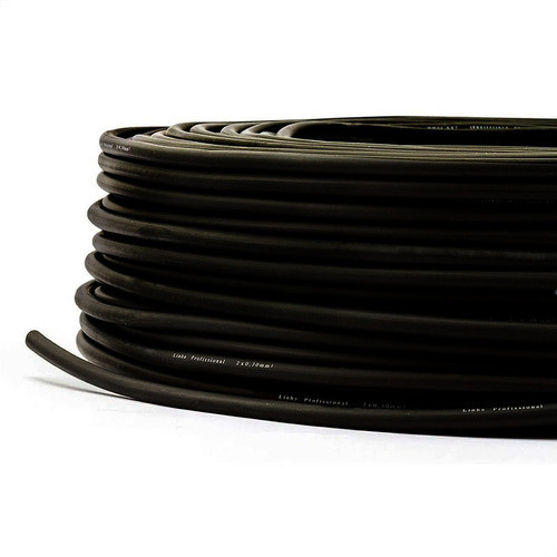 Cabo Microfone Linha Profissional 2x0,30mm², Preto 5 Metros 0