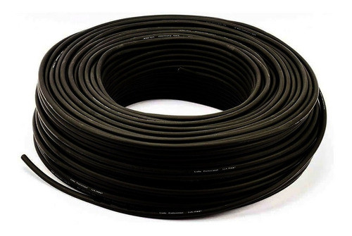 Cabo Microfone Linha Profissional 2x0,30mm², Preto 5 Metros 1