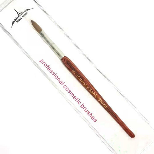 Pincel Kolinsky N°10 Paris Night Para Manicuria Uñas Esculp 0