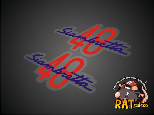 Calcos Siambretta 48 / Laterales Tanque X 2 0