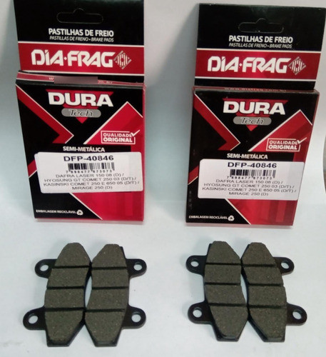 Kit Pastillas De Freno Brasileras Keeway Speed Cruiser - Bmd 0