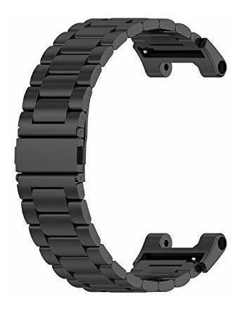 Malla De Reloj De Metal Para Amazfit T-rex (negro) 1
