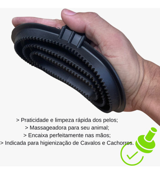 Raspadeira Massageadora De Borracha Para Cavalos E Cães 1