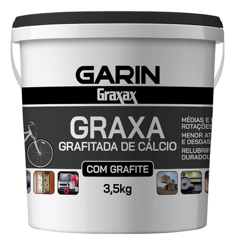 Graxa Grafitada De Cálcio Cinza 3,5kg Balde Lub Profissional 0