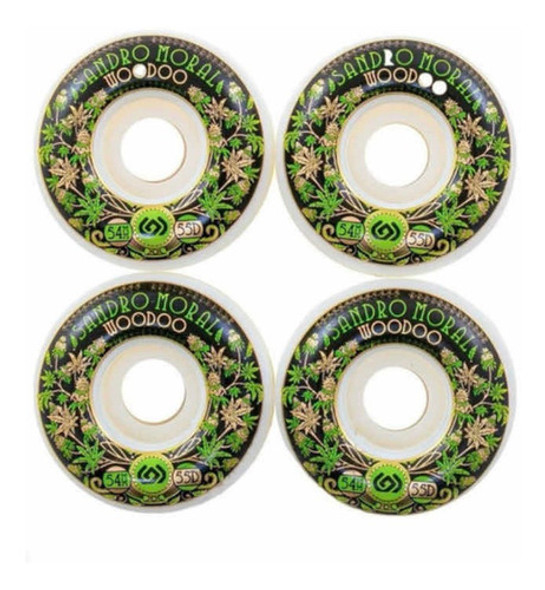 Ruedas De Skate Woodoo Promodel Sandro Moral 54mm 100a - 0 Ruedas De Skate Woodoo Promodel Sandro Moral 54mm 100a - 0