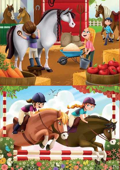 Set Puzzle Caballo Establo Rompecabezas Niños Educa Bebe Ax® 1