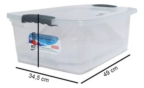 Caja Organizadora 20l Transparente - Colornet 1