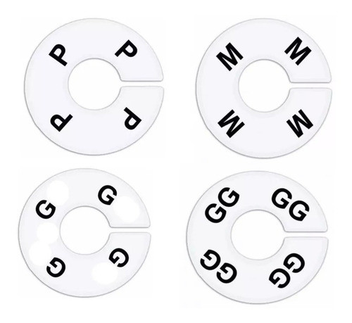 70 Separador De Cabides Tamanhos Para Roupas Loja Organizar 0