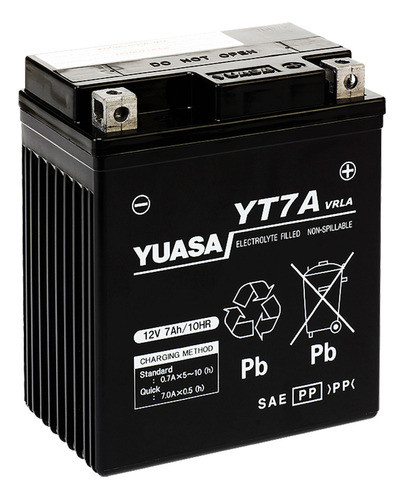 Bateria Moto Yuasa Ytx7l-bs = Yt7a Compatibles . Yuasa Yt7a 0