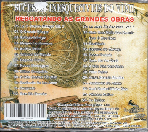 Cd Mococa E Moraci - Sucessos Inesquecíveis Do Vinil - 0108 1