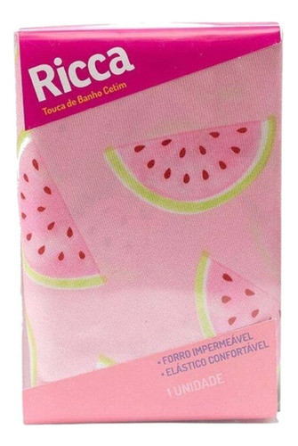 Touca De Banho Cetim Ricca Forro Impermeável E Confortável 0