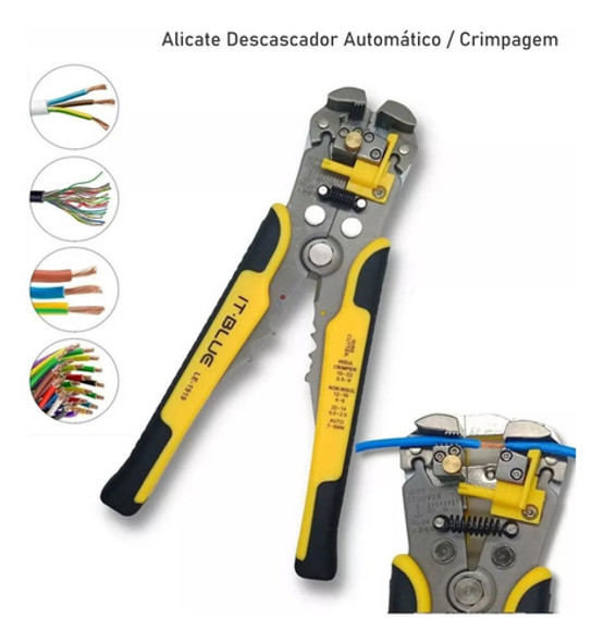 Alicate Descascador Crimpador Automático De Fios Prossional 0