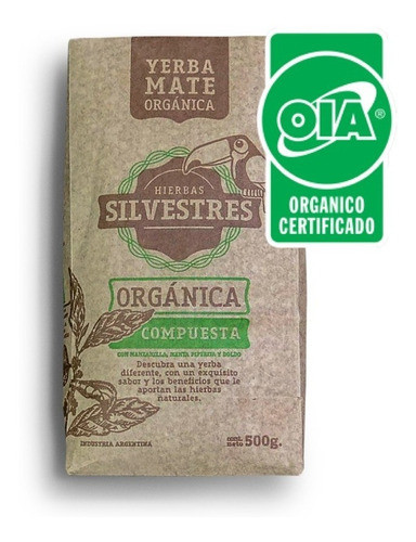 Pack X 12 Yerba Mate Orgánica Compuesta Silvestres 0