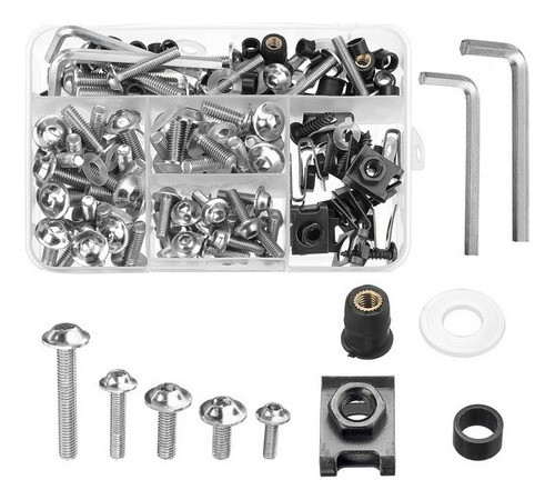 177pcs Conjunto Parafusos Carenagem Parafusos Painel Parafus 0