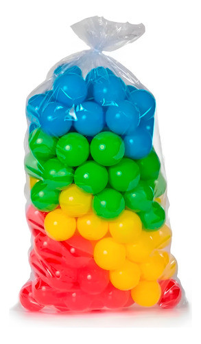 Kit 100 Bolinhas Plásticas Coloridas Infantil - Dispropil 1
