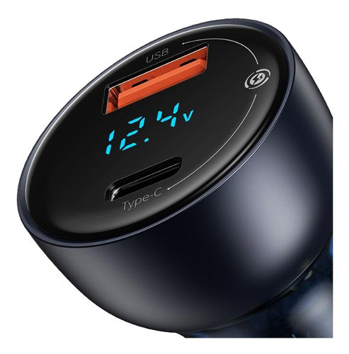 Cargador De Auto Baseus 65w Pantalla Digital Carga Rapida 0