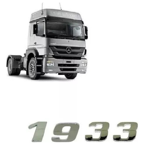 Kit Emblema Cromado Mb Axor 1933 0